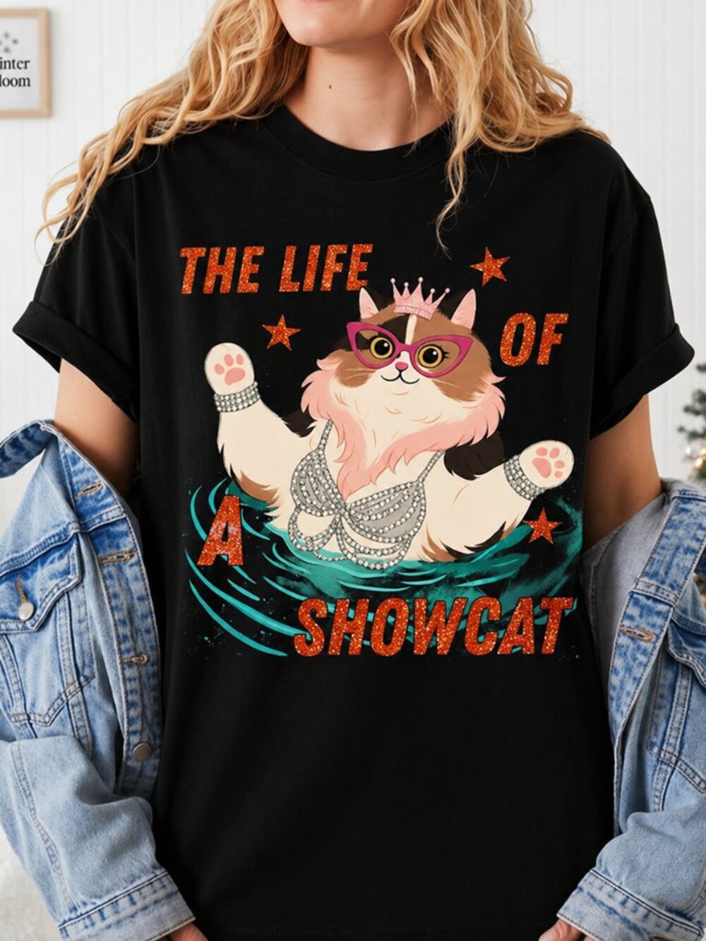 Life of a Show Cat T-shirt, Vintage Cat Lover Graphic Tee